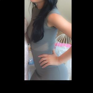 Light pastel green party dress
